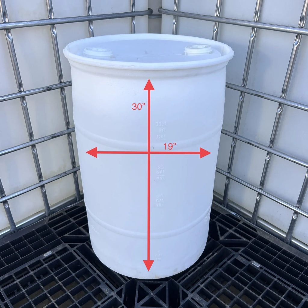 30 Gallon Closed Top Drum (Food Grade) - aquacontainers