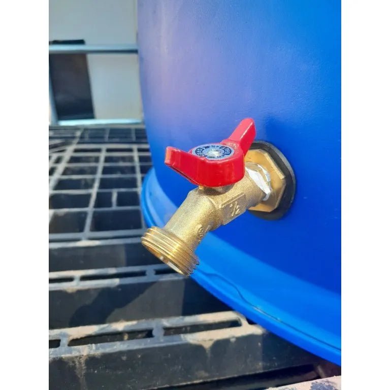 55 Gallon barrel with brass spigot(W. Removable Lid) Food Grade - aquacontainers
