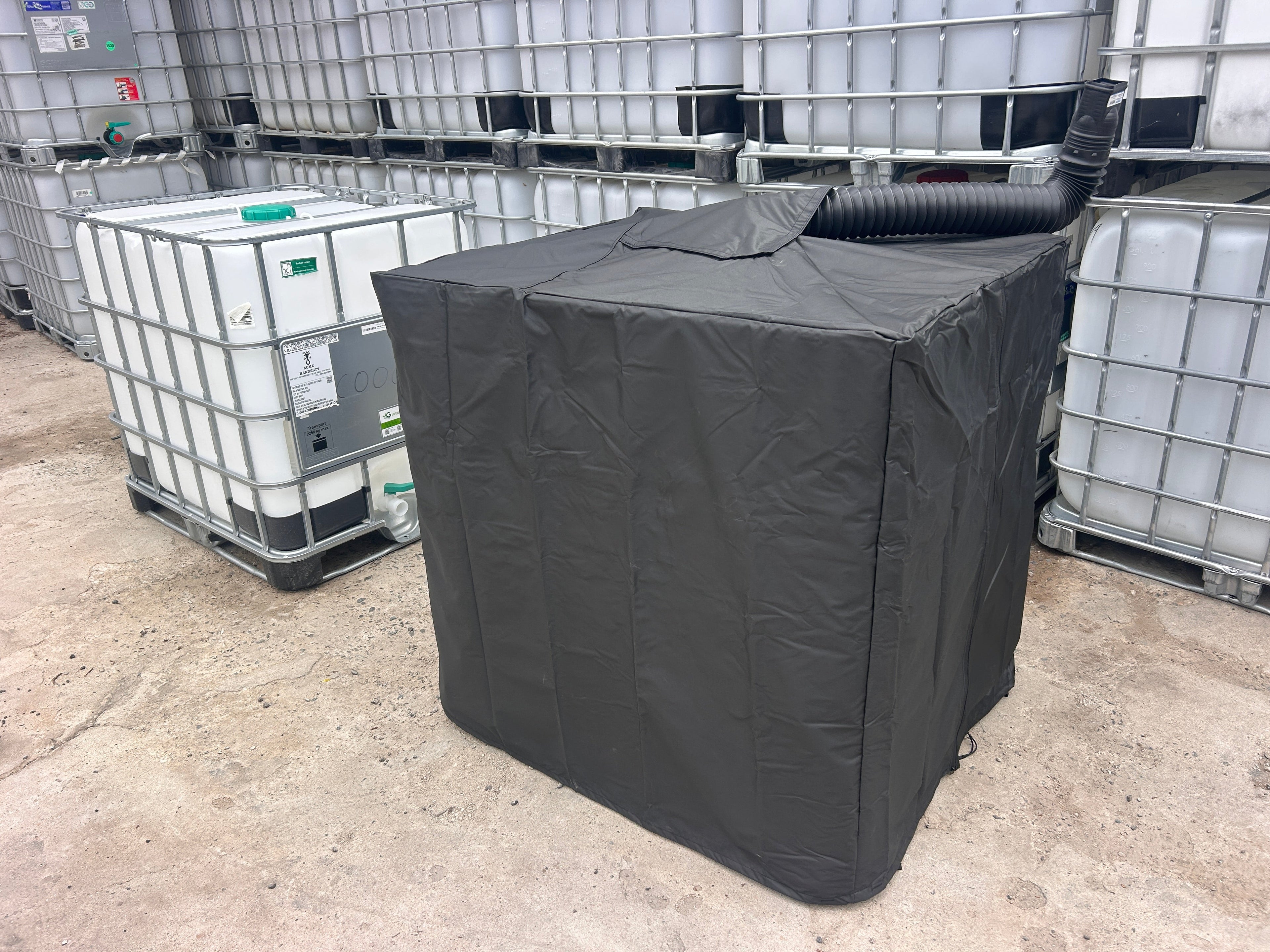 IBC Tote Cover - Heavy Duty 275 Gallon ￼ - Aqua Containers