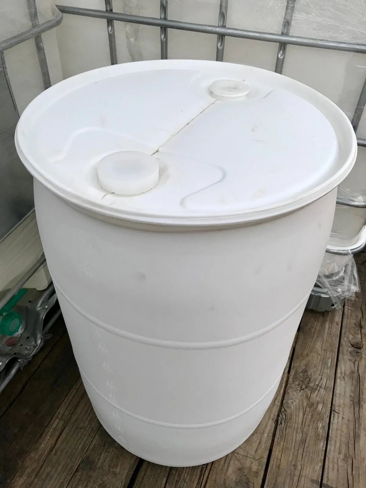 Barrel Storage Containers Plastic 55 Gallon Food Grade (Closed top 2 bung (2″ caps) Heavy Duty B ...