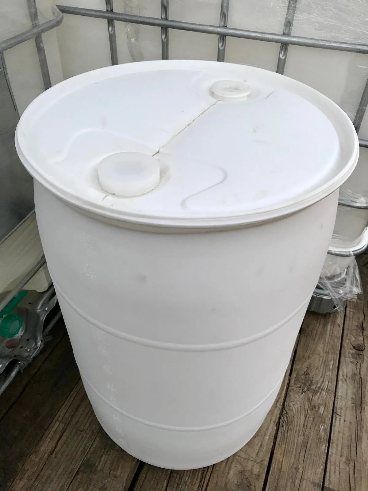 Plastic 55 Gallon Food Grade (Closed top 2 bung (2″ caps) Heavy Duty Barrel) - aquacontainers