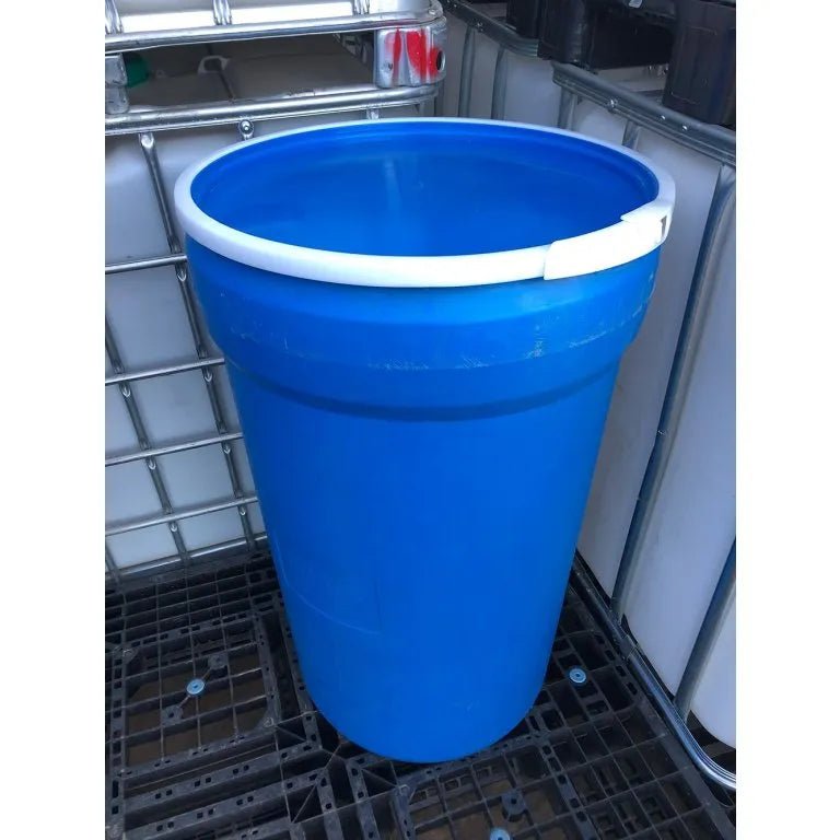 Plastic 55 Gallon Food Grade (Nestable – Removable top snap ring barrel) - aquacontainers