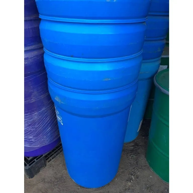 Plastic 55 Gallon Food Grade (Nestable – Removable top snap ring barrel) - aquacontainers